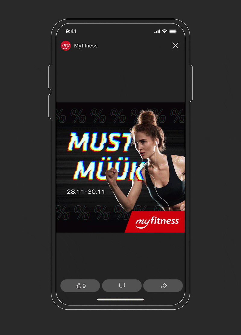 myfitness black friday campaign first 1:1 preview